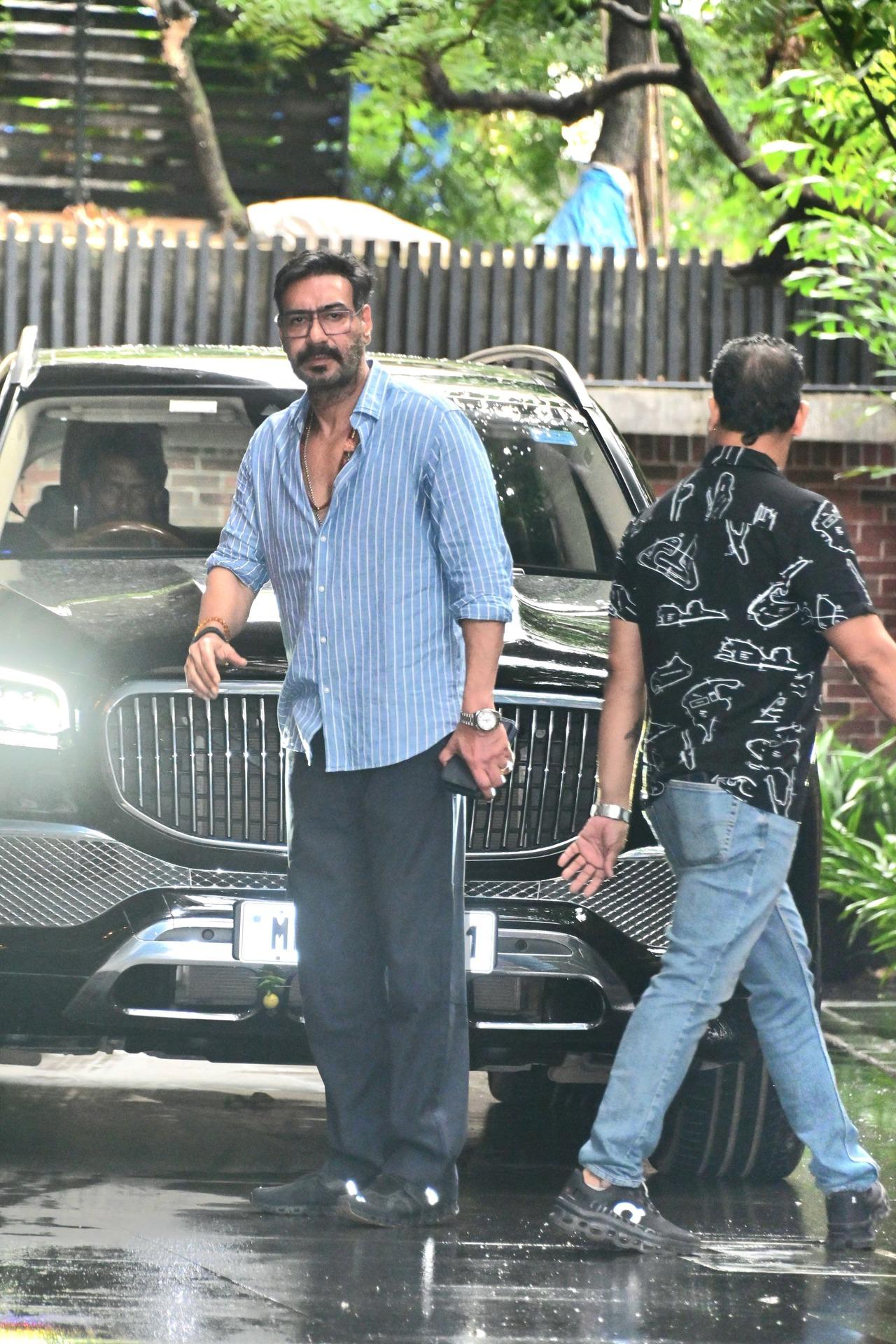Actor Ajay Devgn was spotted for the special screening of his upcoming film Son of Sardaar 2. The film that was earlier scheduled to be released on July 25 will now be released on August 1